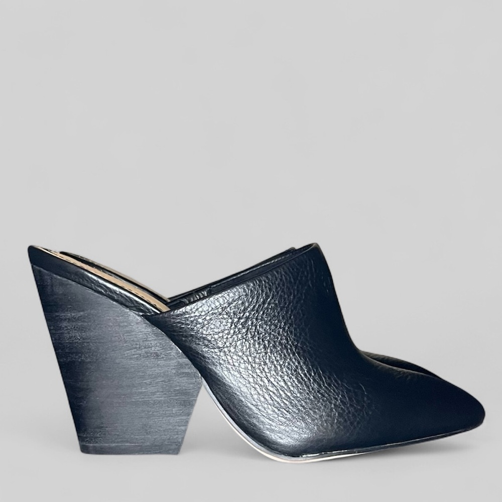 Splendid Nala Pointed Toe Leather High-Heel Mules